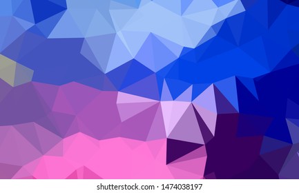 Vector, multicolor geometric background. Triangles, triangulation. Geometric mosaic, colored triangles, application in origami style. Abstract background for web.