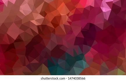 Vector, multicolor geometric background. Triangles, triangulation. Geometric mosaic, colored triangles, application in origami style. Abstract background for web.
