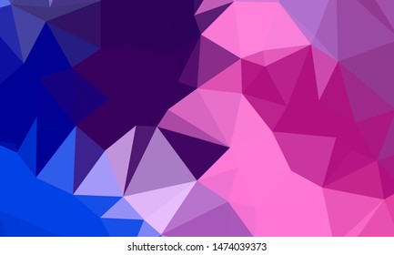 Vector, multicolor geometric background. Triangles, triangulation. Geometric mosaic, colored triangles, application in origami style. Abstract background for web.