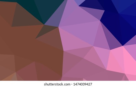 Vector, multicolor geometric background. Triangles, triangulation. Geometric mosaic, colored triangles, application in origami style. Abstract background for web.