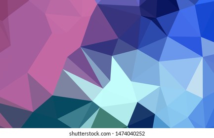 Vector, multicolor geometric background. Triangles, triangulation. Geometric mosaic, colored triangles, application in origami style. Abstract background for web.