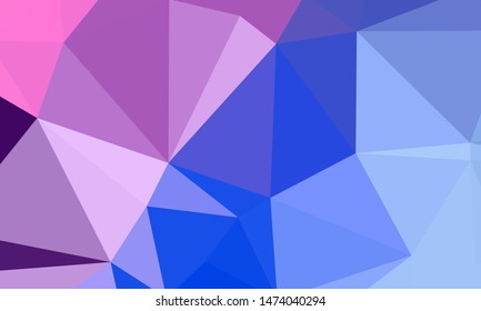 Vector, multicolor geometric background. Triangles, triangulation. Geometric mosaic, colored triangles, application in origami style. Abstract background for web.