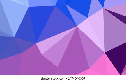 Vector, multicolor geometric background. Triangles, triangulation. Geometric mosaic, colored triangles, application in origami style. Abstract background for web.