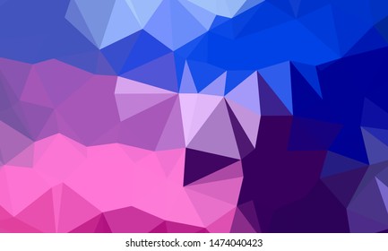 Vector, multicolor geometric background. Triangles, triangulation. Geometric mosaic, colored triangles, application in origami style. Abstract background for web.