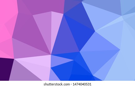 Vector, multicolor geometric background. Triangles, triangulation. Geometric mosaic, colored triangles, application in origami style. Abstract background for web.