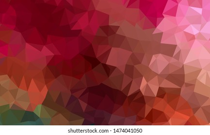 Vector, multicolor geometric background. Triangles, triangulation. Geometric mosaic, colored triangles, application in origami style. Abstract background for web.