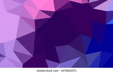 Vector, multicolor geometric background. Triangles, triangulation. Geometric mosaic, colored triangles, application in origami style. Abstract background for web.