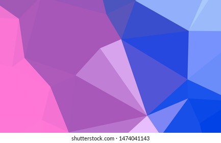 Vector, multicolor geometric background. Triangles, triangulation. Geometric mosaic, colored triangles, application in origami style. Abstract background for web.