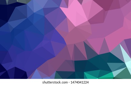 Vector, multicolor geometric background. Triangles, triangulation. Geometric mosaic, colored triangles, application in origami style. Abstract background for web.