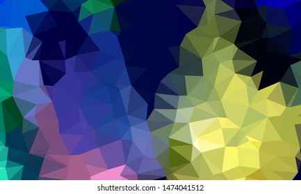 Vector, multicolor geometric background. Triangles, triangulation. Geometric mosaic, colored triangles, application in origami style. Abstract background for web.