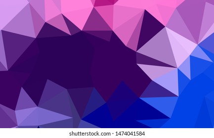 Vector, multicolor geometric background. Triangles, triangulation. Geometric mosaic, colored triangles, application in origami style. Abstract background for web.