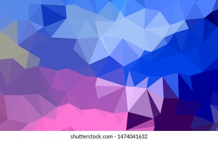 Vector, multicolor geometric background. Triangles, triangulation. Geometric mosaic, colored triangles, application in origami style. Abstract background for web.