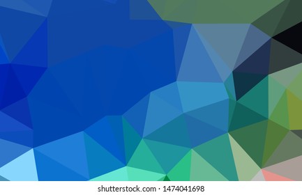 Vector, multicolor geometric background. Triangles, triangulation. Geometric mosaic, colored triangles, application in origami style. Abstract background for web.