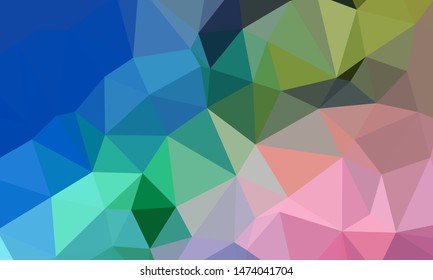 Vector, multicolor geometric background. Triangles, triangulation. Geometric mosaic, colored triangles, application in origami style. Abstract background for web.