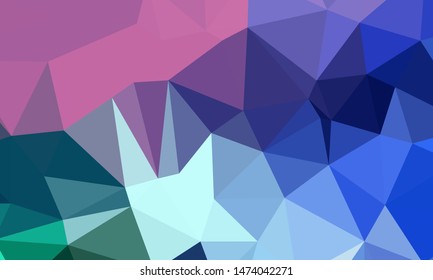Vector, multicolor geometric background. Triangles, triangulation. Geometric mosaic, colored triangles, application in origami style. Abstract background for web.