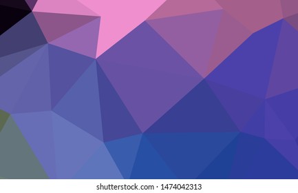 Vector, multicolor geometric background. Triangles, triangulation. Geometric mosaic, colored triangles, application in origami style. Abstract background for web.