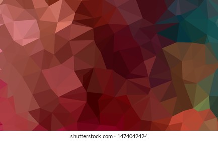 Vector, multicolor geometric background. Triangles, triangulation. Geometric mosaic, colored triangles, application in origami style. Abstract background for web.