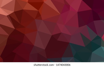 Vector, multicolor geometric background. Triangles, triangulation. Geometric mosaic, colored triangles, application in origami style. Abstract background for web.