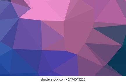 Vector, multicolor geometric background. Triangles, triangulation. Geometric mosaic, colored triangles, application in origami style. Abstract background for web.