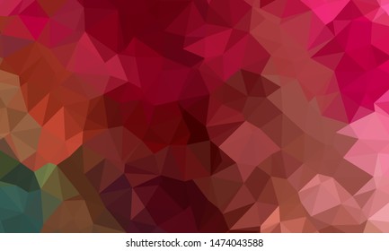 Vector, multicolor geometric background. Triangles, triangulation. Geometric mosaic, colored triangles, application in origami style. Abstract background for web.