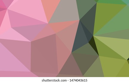 Vector, multicolor geometric background. Triangles, triangulation. Geometric mosaic, colored triangles, application in origami style. Abstract background for web.