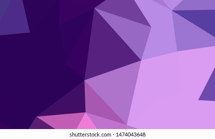 Vector, multicolor geometric background. Triangles, triangulation. Geometric mosaic, colored triangles, application in origami style. Abstract background for web.