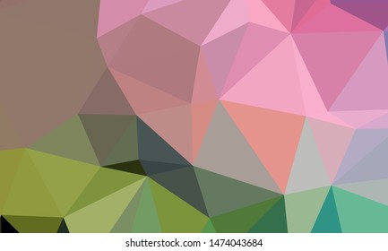 Vector, multicolor geometric background. Triangles, triangulation. Geometric mosaic, colored triangles, application in origami style. Abstract background for web.