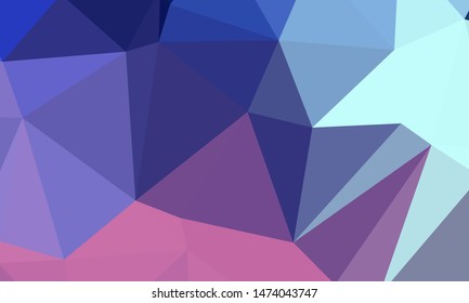 Vector, multicolor geometric background. Triangles, triangulation. Geometric mosaic, colored triangles, application in origami style. Abstract background for web.