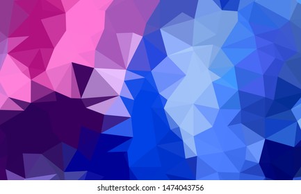 Vector, multicolor geometric background. Triangles, triangulation. Geometric mosaic, colored triangles, application in origami style. Abstract background for web.