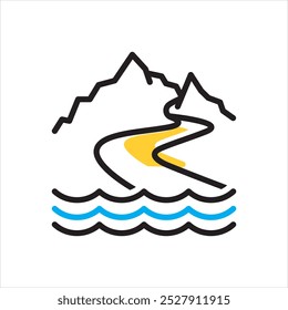 Vector multicolor icon for acrombie