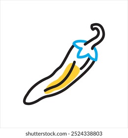 Vector multicolor icon for aji panca