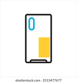 Vector multicolor icon for back cover