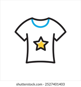 Vector multicolor icon for branded cloth