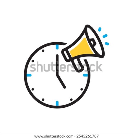 Vector multicolor icon for coming soon