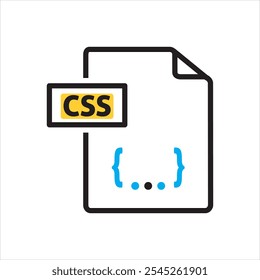 Vector multicolor icon for css