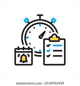 Vector multicolor icon for Discipline