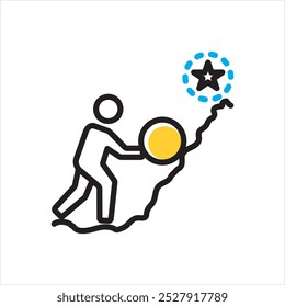 Vector multicolor icon for endeavor