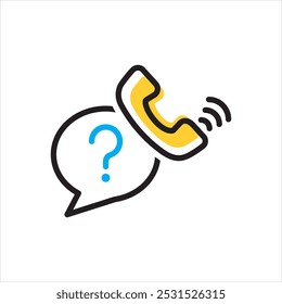 Vector multicolor icon for Enquiry