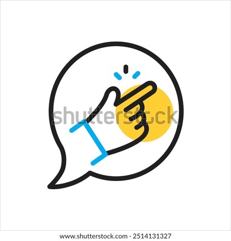 Vector multicolor icon for hassle free