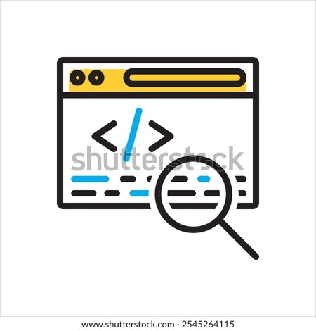 Vector multicolor icon for meta description