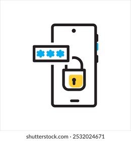 Ícone de vetor multicolor para mpin