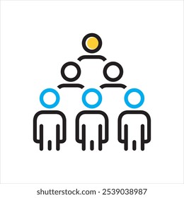 Vector multicolor icon for public