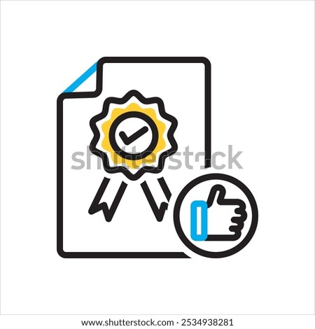 Vector multicolor icon for Quality assurance