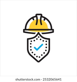 Vector multicolor icon for safety