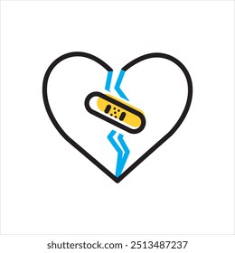 Vector multicolor icon for self sealing
