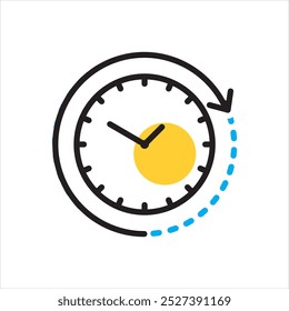 Icono multicolor del Vector para el cronómetro
