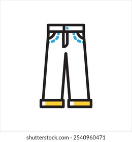 Vector multicolor icon for unisex