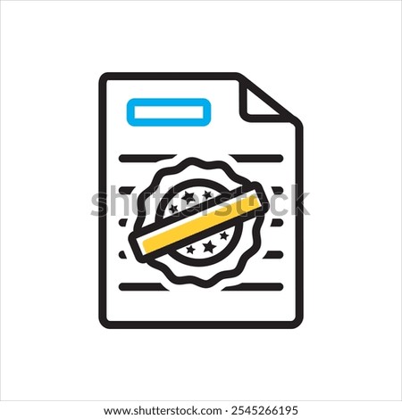 Vector multicolor icon for watermark