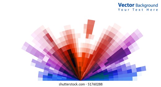Vector multicolor mosaic background