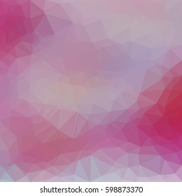 vector multicolor pink shade geometric rumpled triangular low poly style gradient illustration graphic